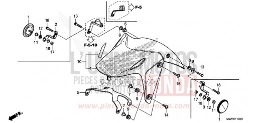 AILE AVANT CB500XAJ de 2018